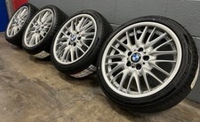 GENUINE BMW 18” MV1 E46 M SPORT ALLOY WHEELS + TYRES SET
