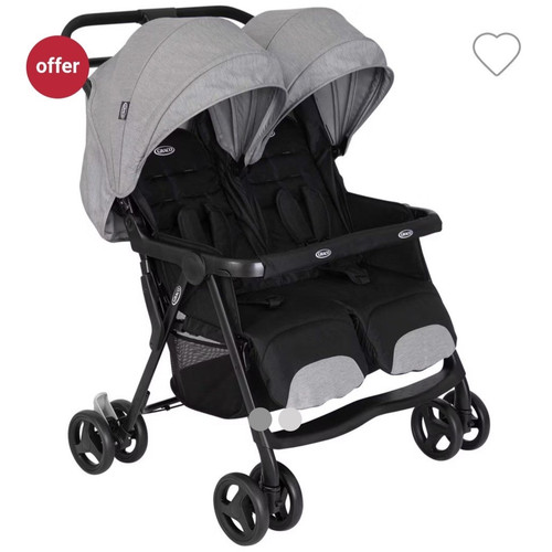 Graco double pushchair - double,