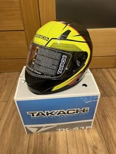 XL TAKACHI TK-41F FRONTIER HELMET YELLOW/RED