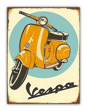 Retro Vespa Style Scooter Race