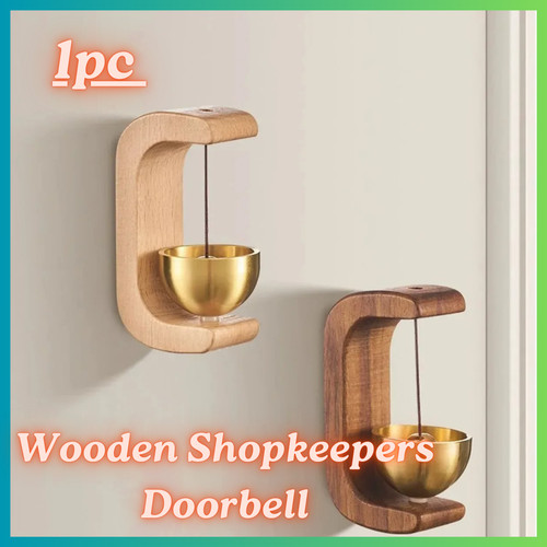 Wooden shopkeepers doorbell - wooden,