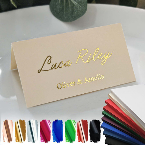 Personalised table place card - table,
