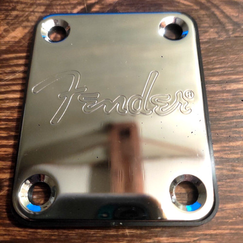 Fender chrome neck plate