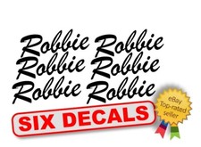 6 x STICKERS personalise