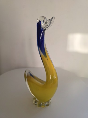 Vintage murano bird - murano, blue