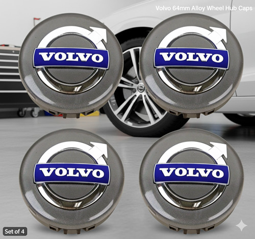 Volvo blue car hub - x, centre