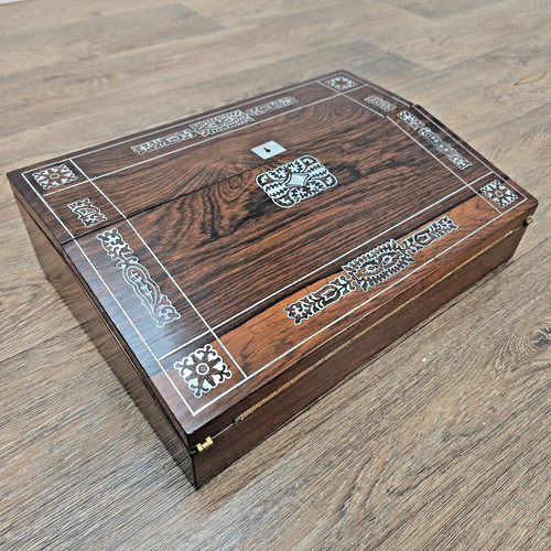 Antique wooden writing slope - wooden,