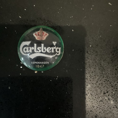 Carlsberg round fisheye badge - carlsberg,