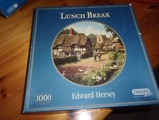LUNCH BREAK BY EDWARD HERSEY  1000 PIECE GIBSONS JIGSAW PUZZLE PRELOVED