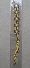 Lace Bookmark Handmade Brown &