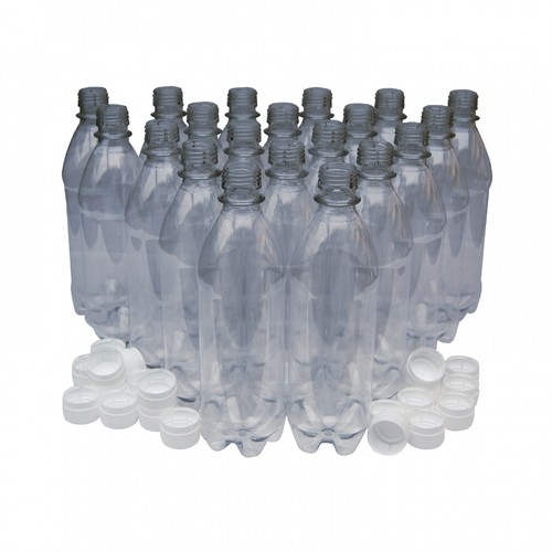 Clear plastic bottles - plastic, 500ml