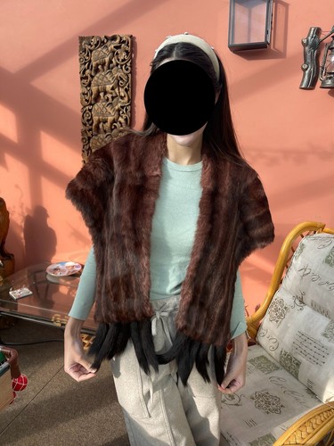 Vintage silver fox fur stole - vintage,