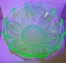 Art Deco Uranium Green Glass