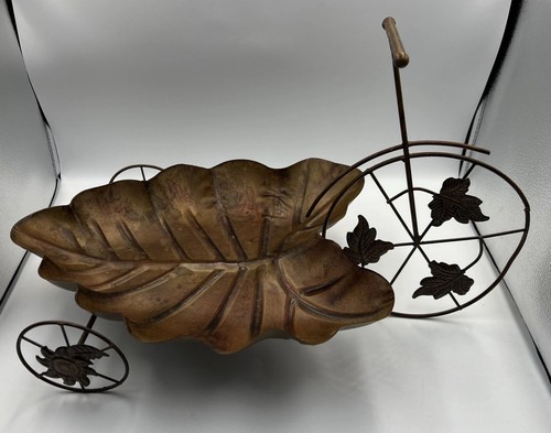 Copper leaf fruit bowl rare - copper,