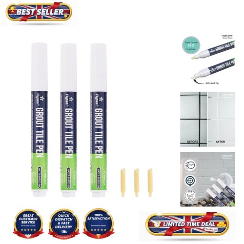 White grout pen set - white,