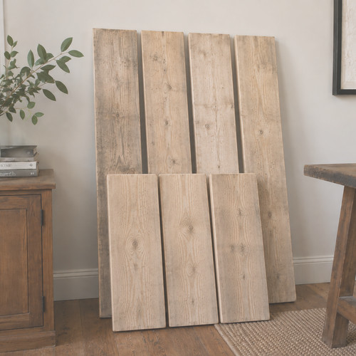 Reclaimed wood shelf with - reclaimed,