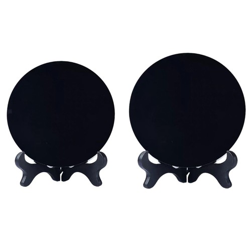 Obsidian circle disc scrying - circle,