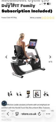 Nordictrack r35 recumbent - nordictrack,