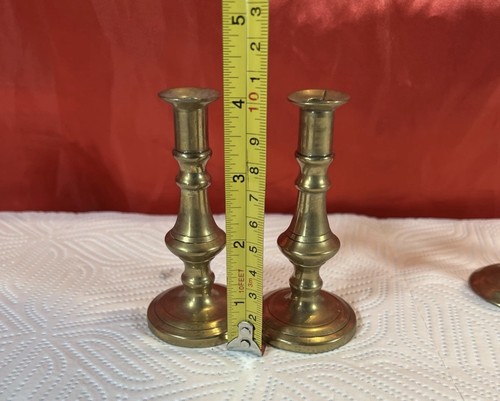 Vintage brass candlesticks - vintage,