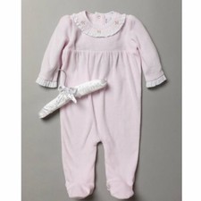 Baby Girls Pretty Pink Velour