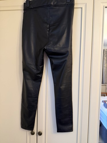 Leather look pvc leggings - pvc, size