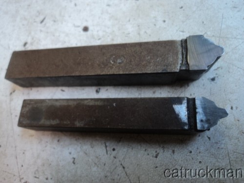 Carbide tipped lathe - tools, for