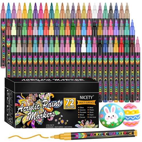 Acrylic paint pens set 72 - acrylic,