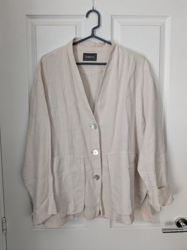 Oska 100 linen beige - oska, jacket