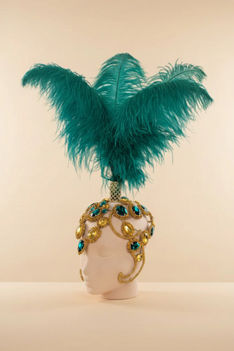 Showgirl rhinestone feather - showgirl,