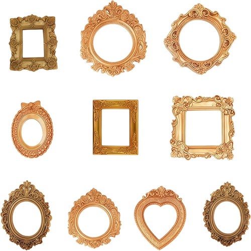 10pcs mini gold picture - 10pcs,