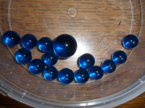 Colourful glass marbles - marbles, 45