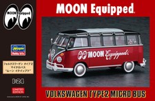Hasegawa 20524 1/24 Scale Model Car Kit Moon Equipped VW Type 2 Micro Bus