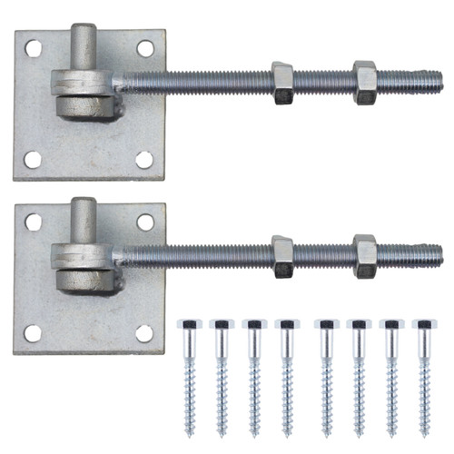 Gate hinge hook - gate, eyebolts