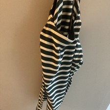 Boden Women's Long Sleeve Breton Top Emerald Night Stripe.  Size M.  New Tags.