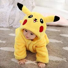 Kids Pyjama Kigurumi Pajamas Infant Baby Animal Overalls Jumpsuit Pikachu Gifts