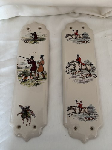 Vintage porcelain door push - vintage,