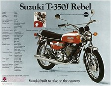 SUZUKI Brochure T350 & GT380 J
