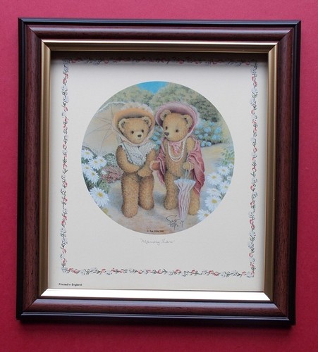 Teddy bear print framed - bear,