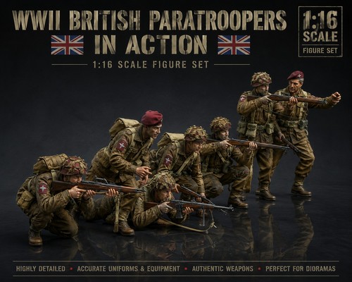 Ww2 british airborne soldiers - ww2,