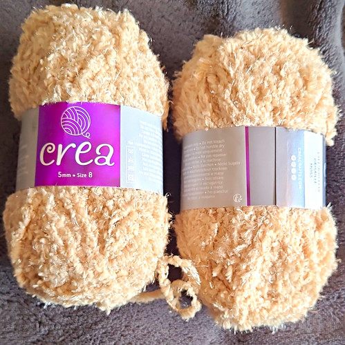 Crea boucle yarn - boucle, beige