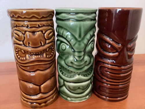Tiki mugs cocktail - tiki,