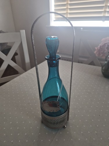 Blue glass sherry - blue, decanter
