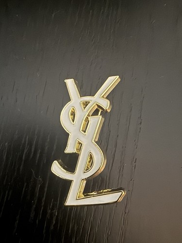 New box ysl brooch gold - new, &