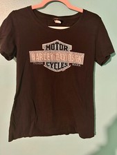 Harley -Davidson Womens Studded Bar & Shield Top Double Sided Size M