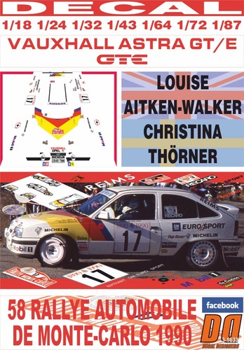 Decal vauxhall astra - vauxhall, gte