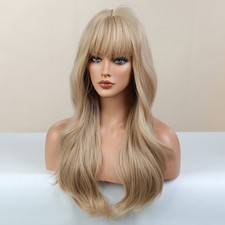 Long Wavy Synthetic Hair Heat
