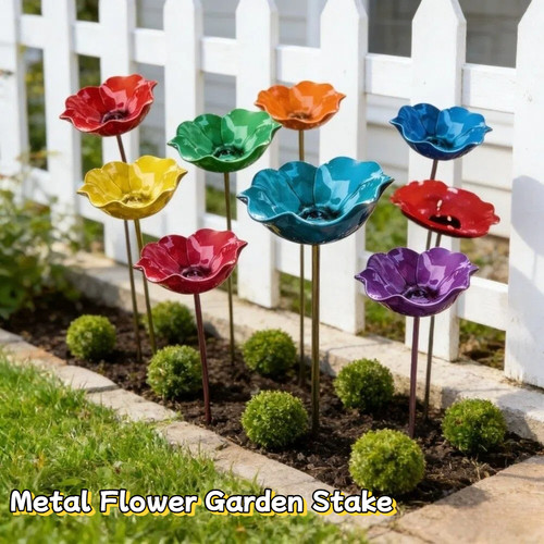 Handmade metal flower garden - flower,