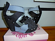 Ruby Shoo Goldie Black/ Fabric