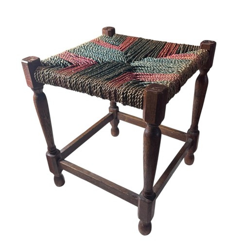 Vintage foot stool chamfered - vintage,