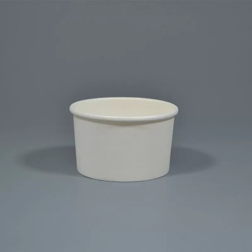 White disposable ice cream - disposable,